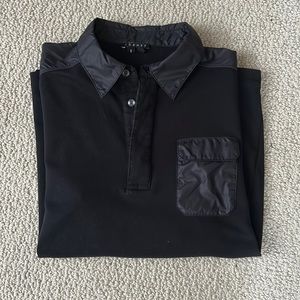 Theory Long sleeve polo shirt
